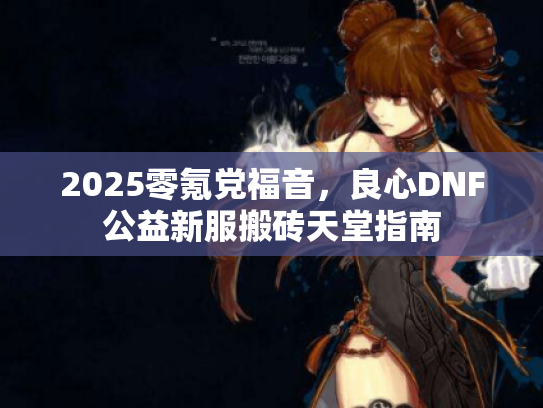2025零氪党福音，良心DNF公益新服搬砖天堂指南