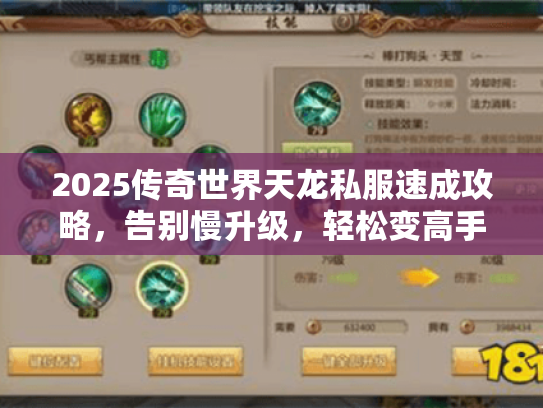 2025传奇世界天龙私服速成攻略,告别慢升级,轻松变高手 2025传奇世界天龙私服速成攻略,告别慢升级,轻松变高手