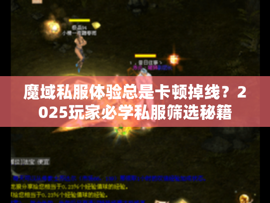 魔域私服体验总是卡顿掉线？2025玩家必学私服筛选秘籍