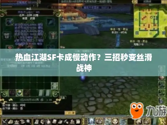 热血江湖SF卡成慢动作？三招秒变丝滑战神