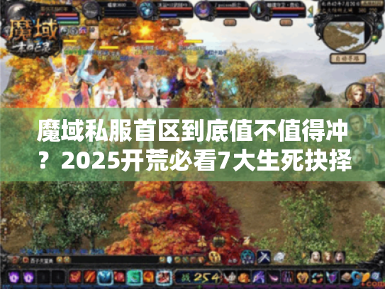 魔域私服首区到底值不值得冲？2025开荒必看7大生死抉择