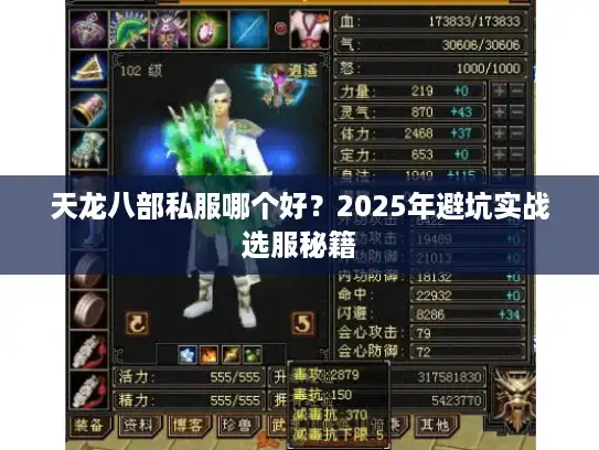 天龙八部私服哪个好？2025年避坑实战选服秘籍