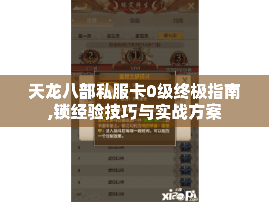 天龙八部私服卡0级终极指南,锁经验技巧与实战方案