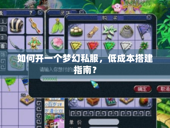 如何开一个梦幻私服,低成本搭建指南? 如何开一个梦幻私服,低成本搭建指南?