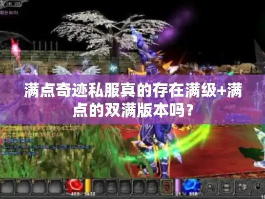 满点奇迹私服真的存在满级+满点的双满版本吗？