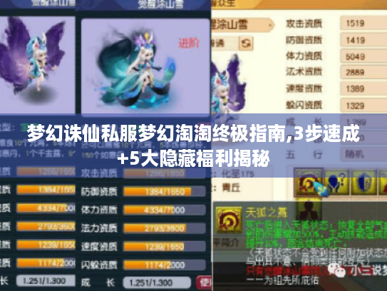 梦幻诛仙私服梦幻淘淘终极指南,3步速成+5大隐藏福利揭秘 梦幻诛仙私服梦幻淘淘终极指南,3步速成+5大隐藏福利揭秘