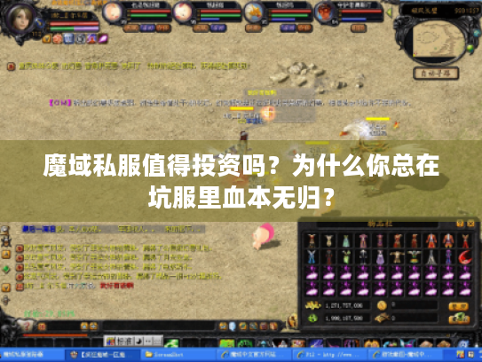 魔域私服值得投资吗?为什么你总在坑服里血本无归? 魔域私服值得投资吗?为什么你总在坑服里血本无归?