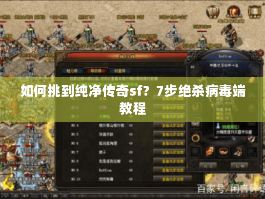 如何挑到纯净传奇sf?7步绝杀病毒端教程 如何挑到纯净传奇sf?7步绝杀病毒端教程