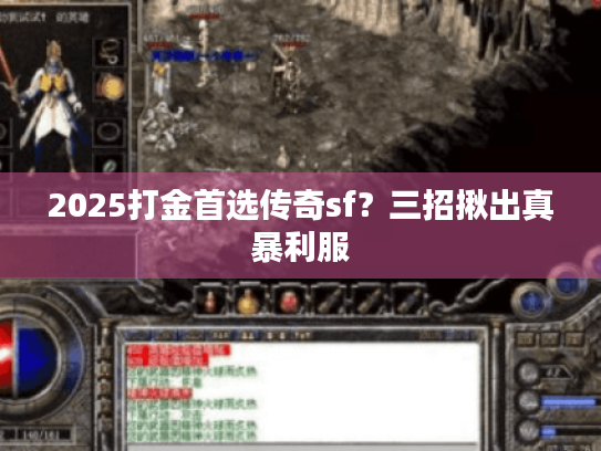 2025打金首选传奇sf?三招揪出真暴利服 2025打金首选传奇sf?三招揪出真暴利服