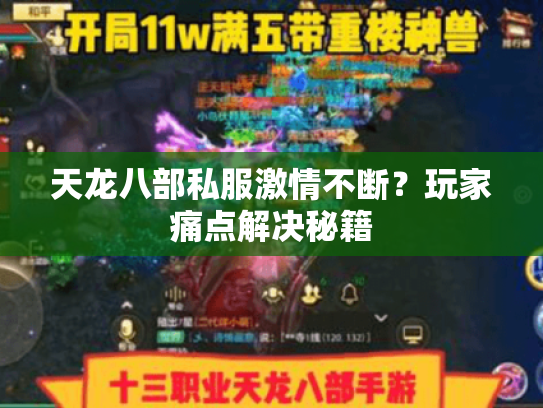 天龙八部私服激情不断?玩家痛点解决秘籍 天龙八部私服激情不断?玩家痛点解决秘籍