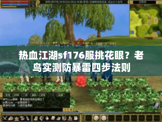 热血江湖sf176服挑花眼？老鸟实测防暴雷四步法则