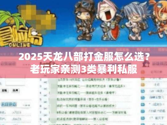 2025天龙八部打金服怎么选？老玩家亲测3类暴利私服