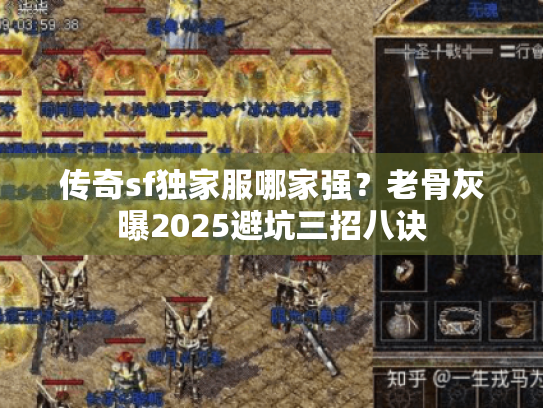 传奇sf独家服哪家强?老骨灰曝2025避坑三招八诀 传奇sf独家服哪家强?老骨灰曝2025避坑三招八诀