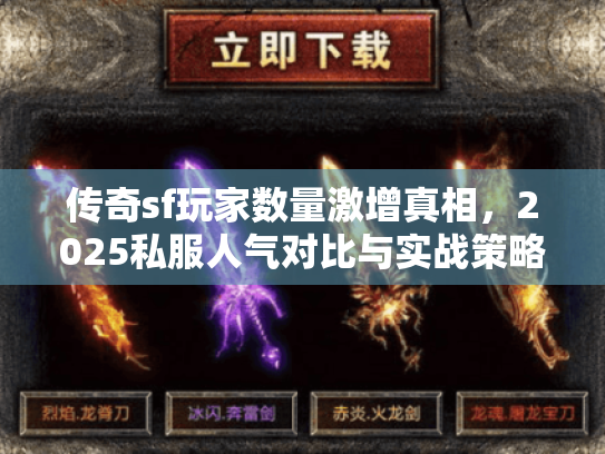 传奇sf玩家数量激增真相,2025私服人气对比与实战策略 传奇sf玩家数量激增真相,2025私服人气对比与实战策略