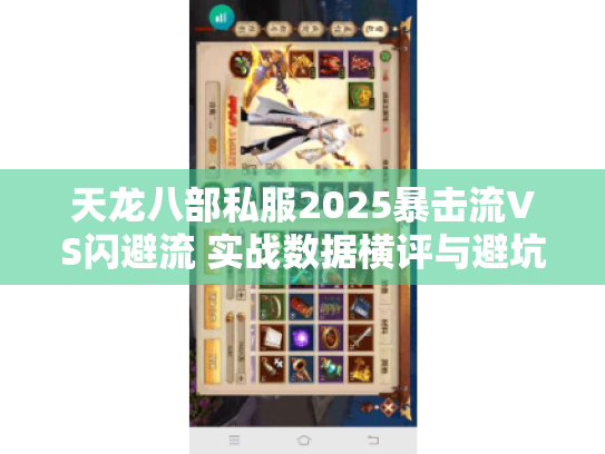 天龙八部私服2025暴击流VS闪避流 实战数据横评与避坑指南 天龙八部私服2025暴击流VS闪避流 实战数据横评与避坑指南