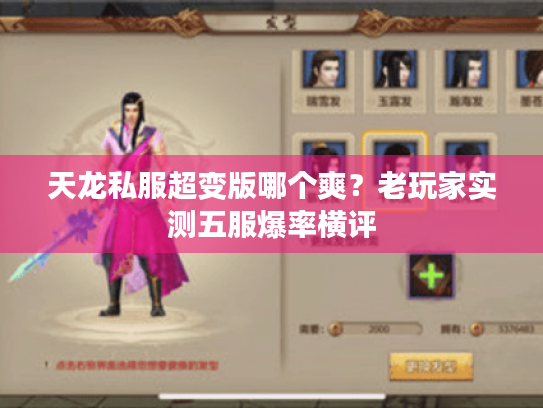 天龙私服超变版哪个爽?老玩家实测五服爆率横评 天龙私服超变版哪个爽?老玩家实测五服爆率横评