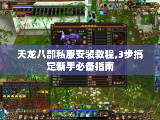 天龙八部私服安装教程,3步搞定新手必备指南 天龙八部私服安装教程,3步搞定新手必备指南