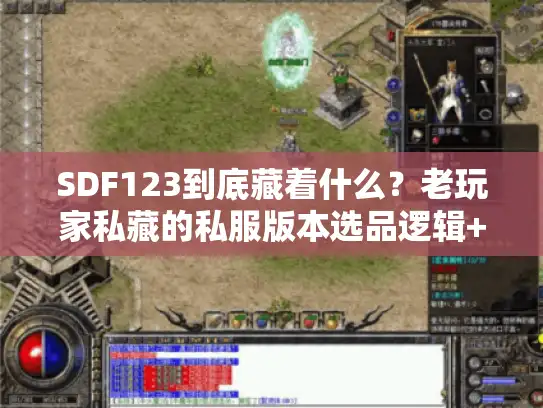 SDF123到底藏着什么？老玩家私藏的私服版本选品逻辑+避坑攻略