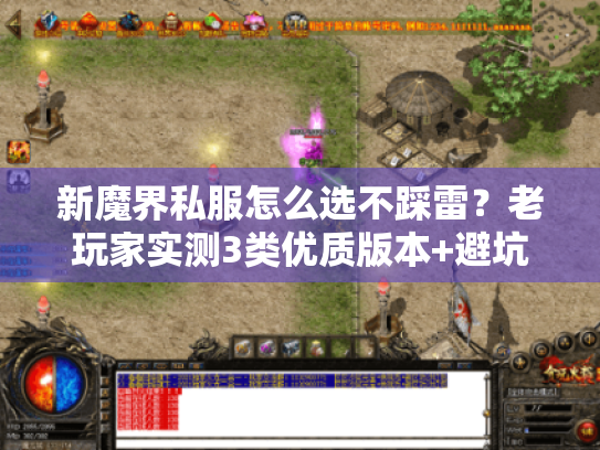 新魔界私服怎么选不踩雷?老玩家实测3类优质版本+避坑清单 新魔界私服怎么选不踩雷?老玩家实测3类优质版本+避坑清单