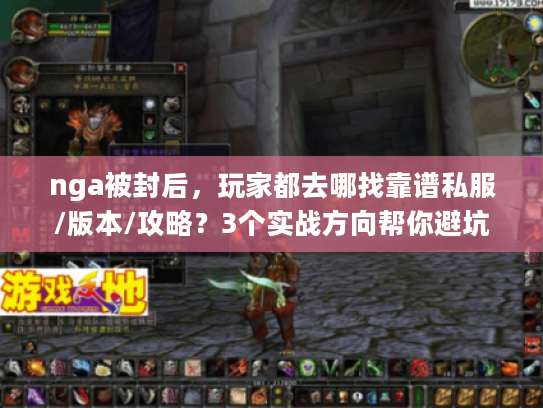 nga被封后，玩家都去哪找靠谱私服/版本/攻略？3个实战方向帮你避坑