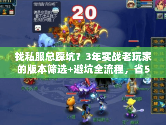 找私服总踩坑？3年实战老玩家的版本筛选+避坑全流程，省500小时