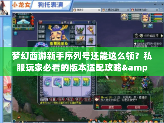 梦幻西游新手序列号还能这么领？私服玩家必看的版本适配攻略&隐藏福利