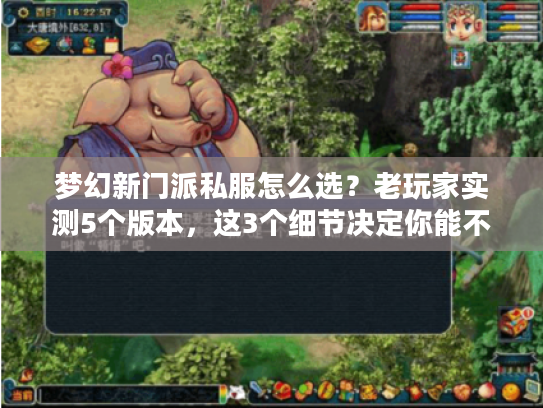 梦幻新门派私服怎么选？老玩家实测5个版本，这3个细节决定你能不能爽玩