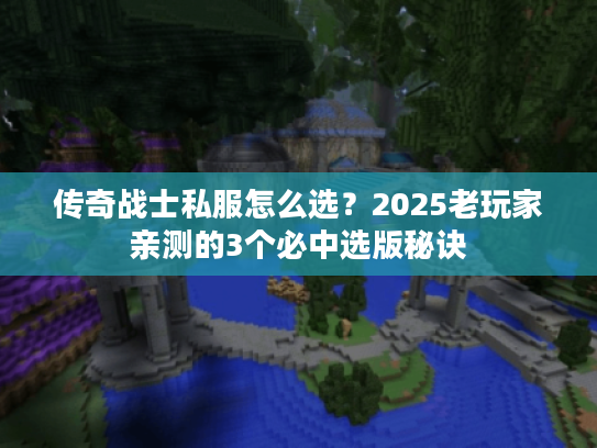传奇战士私服怎么选？2025老玩家亲测的3个必中选版秘诀