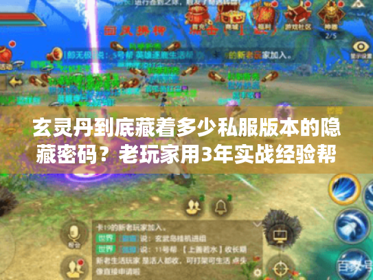 玄灵丹到底藏着多少私服版本的隐藏密码?老玩家用3年实战经验帮你拆穿 玄灵丹到底藏着多少私服版本的隐藏密码?老玩家用3年实战经验帮你拆穿