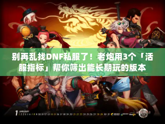别再乱找DNF私服了！老炮用3个「活服指标」帮你筛出能长期玩的版本