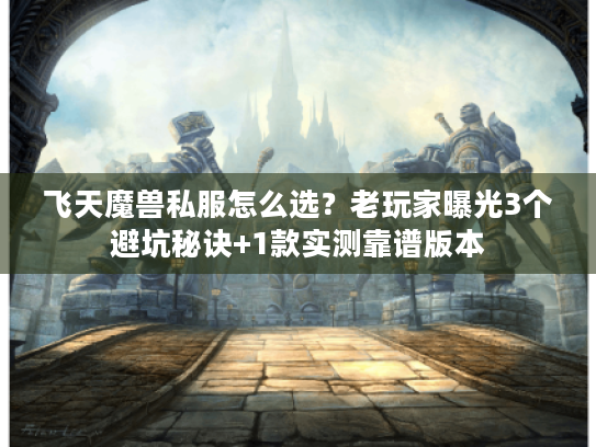 飞天魔兽私服怎么选？老玩家曝光3个避坑秘诀+1款实测靠谱版本