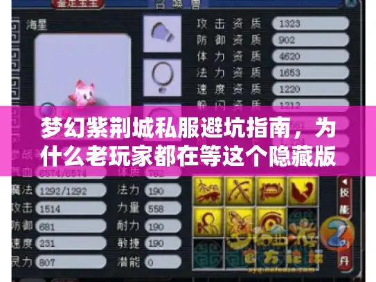 梦幻紫荆城私服避坑指南，为什么老玩家都在等这个隐藏版本？