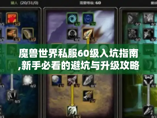 魔兽世界私服60级入坑指南,新手必看的避坑与升级攻略