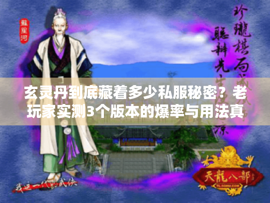 玄灵丹到底藏着多少私服秘密?老玩家实测3个版本的爆率与用法真相 玄灵丹到底藏着多少私服秘密?老玩家实测3个版本的爆率与用法真相