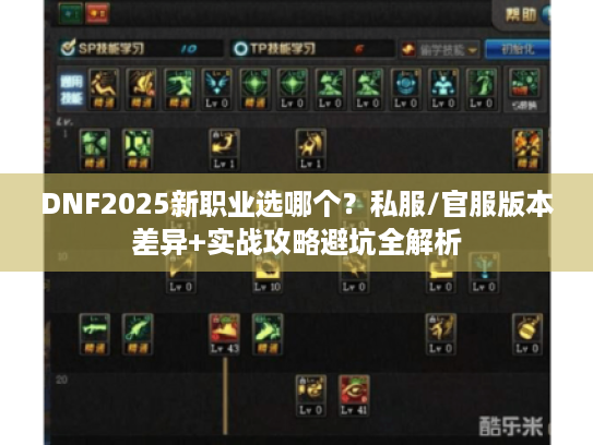 DNF2025新职业选哪个?私服/官服版本差异+实战攻略避坑全解析 DNF2025新职业选哪个?私服/官服版本差异+实战攻略避坑全解析