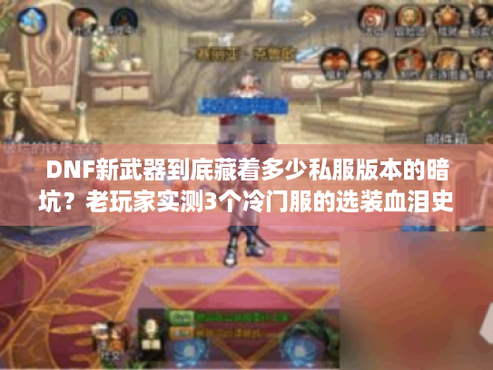 DNF新武器到底藏着多少私服版本的暗坑?老玩家实测3个冷门服的选装血泪史 DNF新武器到底藏着多少私服版本的暗坑?老玩家实测3个冷门服的选装血泪史