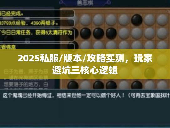 2025私服/版本/攻略实测，玩家避坑三核心逻辑