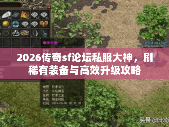 2026传奇sf论坛私服大神，刷稀有装备与高效升级攻略