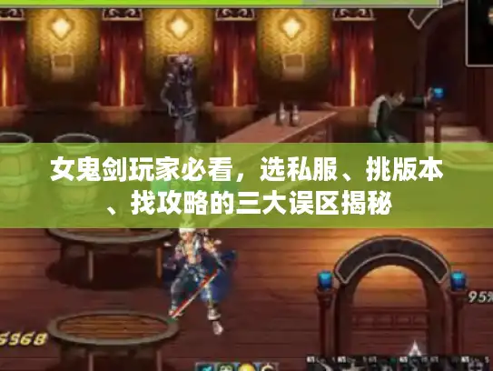 女鬼剑玩家必看,选私服、挑版本、找攻略的三大误区揭秘 女鬼剑玩家必看,选私服、挑版本、找攻略的三大误区揭秘