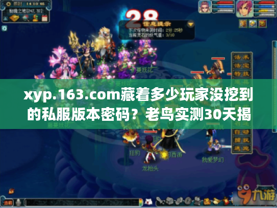 xyp.163.com藏着多少玩家没挖到的私服版本密码？老鸟实测30天揭秘