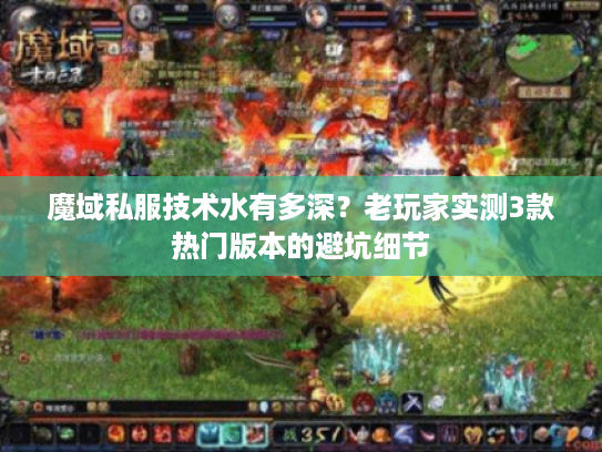 魔域私服技术水有多深？老玩家实测3款热门版本的避坑细节