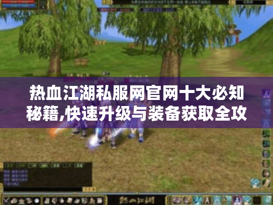 热血江湖私服网官网十大必知秘籍,快速升级与装备获取全攻略 热血江湖私服网官网十大必知秘籍,快速升级与装备获取全攻略
