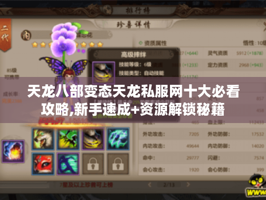 天龙八部变态天龙私服网十大必看攻略,新手速成+资源解锁秘籍 天龙八部变态天龙私服网十大必看攻略,新手速成+资源解锁秘籍