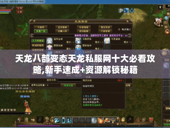 天龙八部变态天龙私服网十大必看攻略,新手速成+资源解锁秘籍 天龙八部变态天龙私服网十大必看攻略,新手速成+资源解锁秘籍