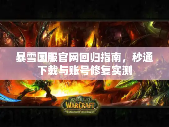 暴雪国服官网回归指南，秒通下载与账号修复实测