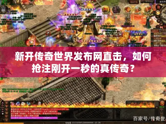 新开传奇世界发布网直击，如何抢注刚开一秒的真传奇？