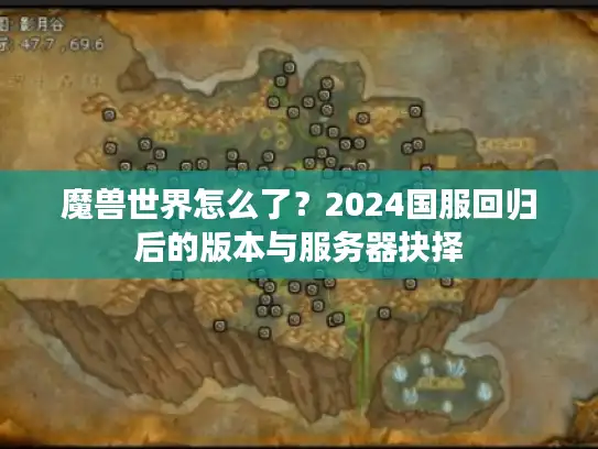 魔兽世界怎么了?2024国服回归后的版本与服务器抉择 魔兽世界怎么了?2024国服回归后的版本与服务器抉择