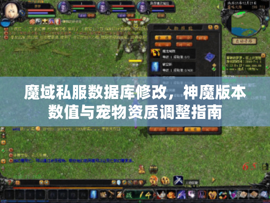 魔域私服数据库修改，神魔版本数值与宠物资质调整指南