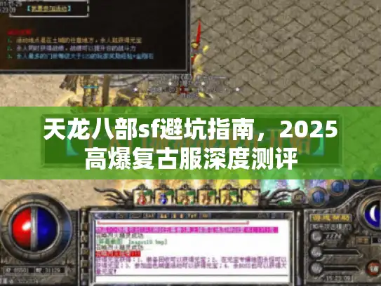 天龙八部sf避坑指南，2025高爆复古服深度测评