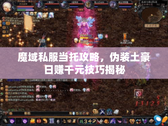 魔域私服当托攻略,伪装土豪日赚千元技巧揭秘 魔域私服当托攻略,伪装土豪日赚千元技巧揭秘